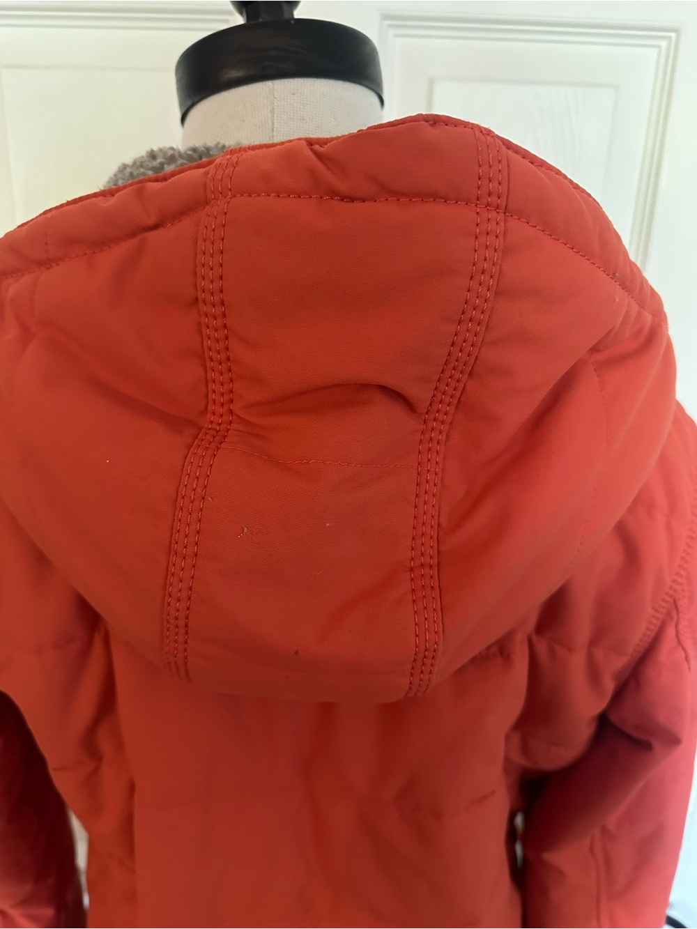 Carhartt Orange Hooded Relaxed Fit Rain Defender Utility Jacket Sherpa Lining - Picture 7 of 7